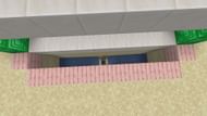 The trench that will be used to kill the witches in this Minecraft build (Image via Mojang)